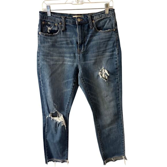 Madewell The High Rise Slim Boyjean Step-Hem Edition 26 Women’s Lita Wash - Picture 2 of 5